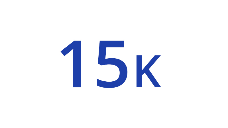 Fifteen thousand.
