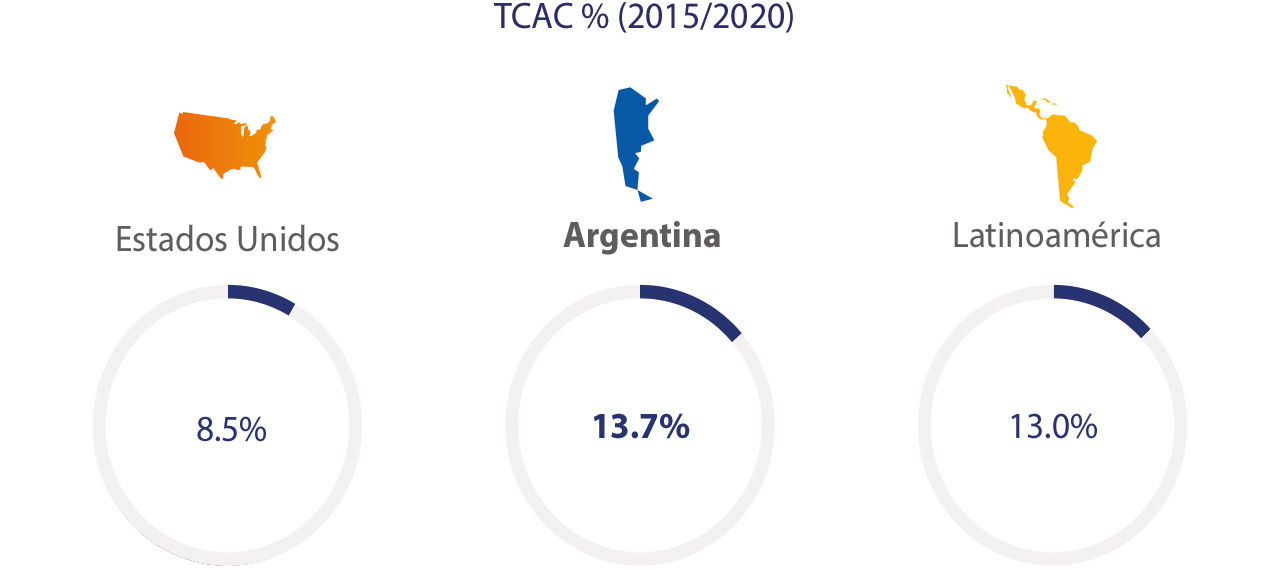 Visa - Argentina, Estadísticas 2015/2020 Visa - Argentina, Estadísticas 2015/2020