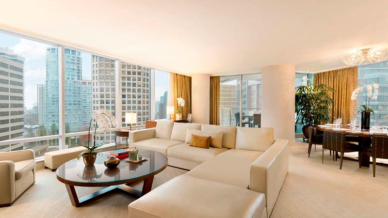 Habitación con vista a la ciudad del Shangri-La Vancouver