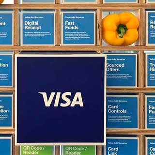 Visa + Pimiento amarillo como representación de la marca Yelowpepper