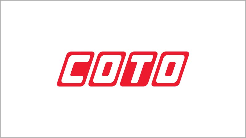 Logo de Coto sobre fondo blanco