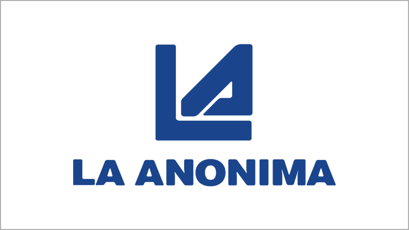 Logo de La Anónima sobre fondo blanco