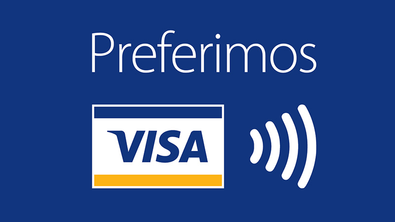 Imagen de aceptación de Visa Contactless