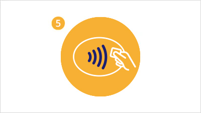 Icono tecnología contactless
