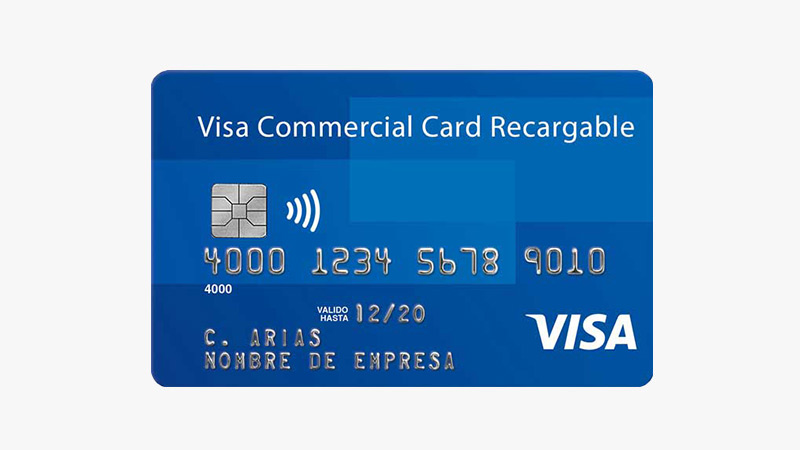 Tarjeta Visa Commercial Card Recargable