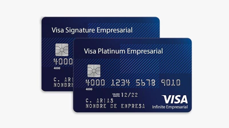 Tarjetas Visa Empresrial Affluent