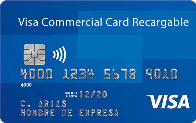 Tarjeta Visa Commercial Card Recargable